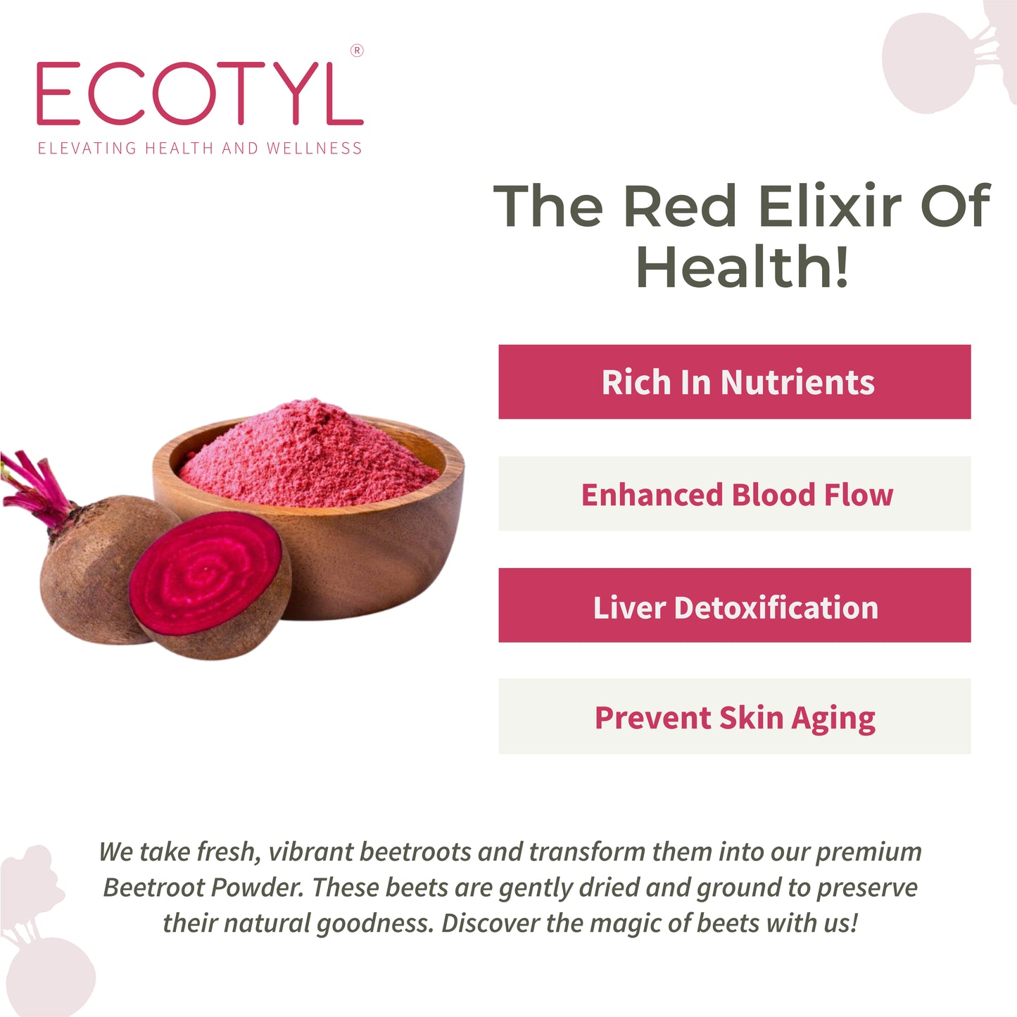 Beetroot Powder | Boosts Metabolism | Good For Skin | 100g