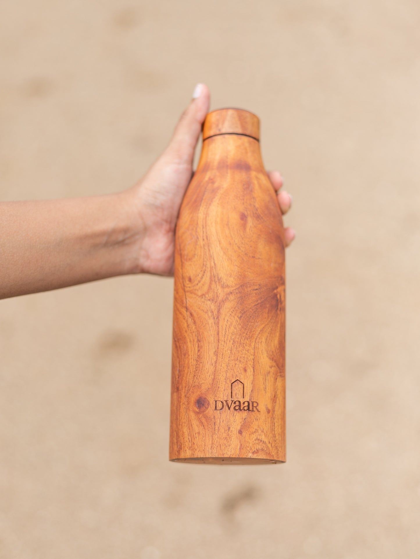 The Wooden Copper Bottle Mahogamy Wood - 500 ml