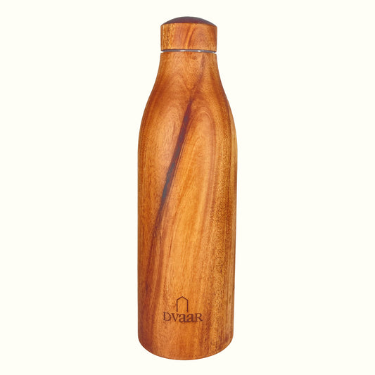 The Wooden Copper Bottle Mahogamy Wood - 500 ml