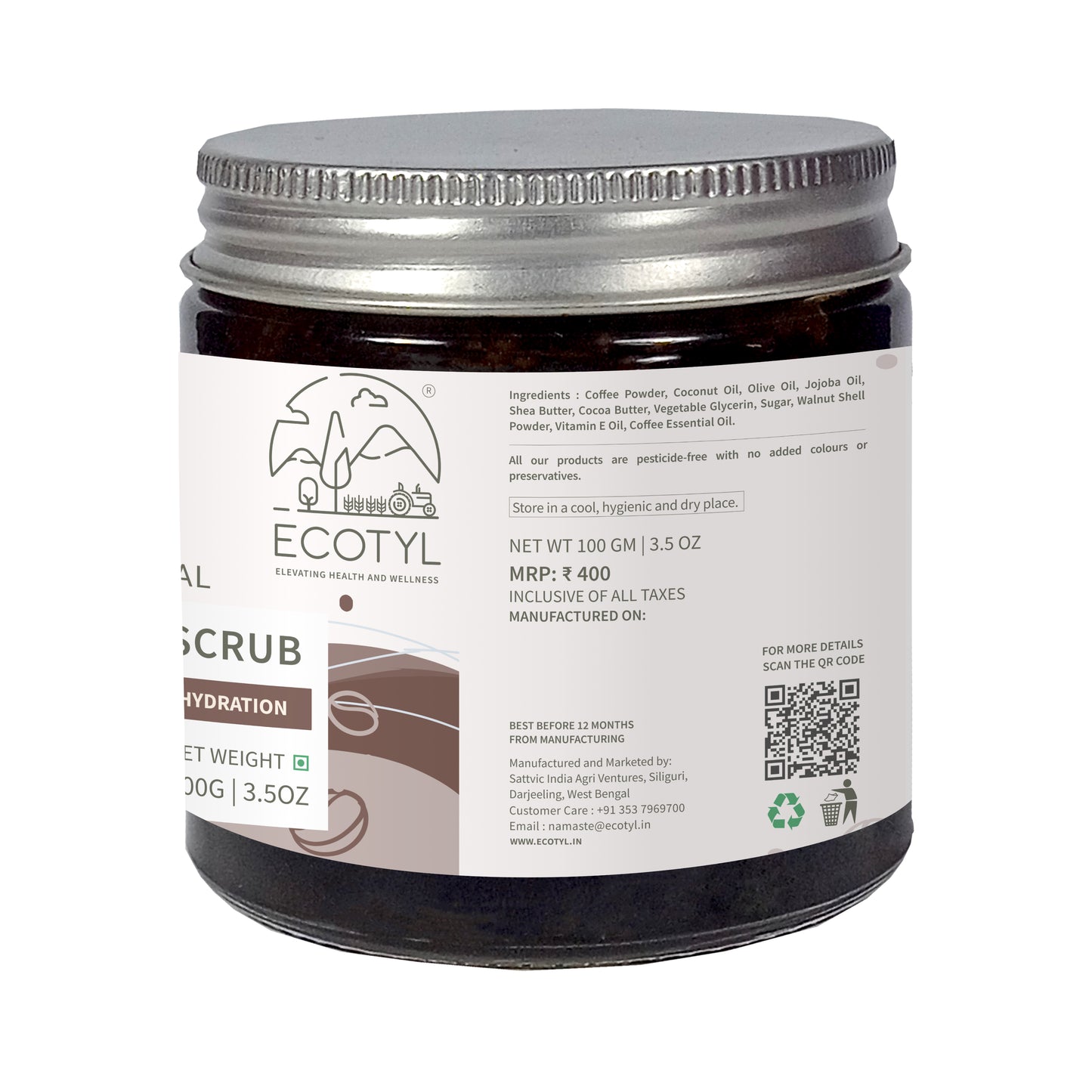 Natural Coffee Body Scrub | 100g