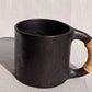 Longpi Black Pottery Coffee Mug Large (Set of 2)