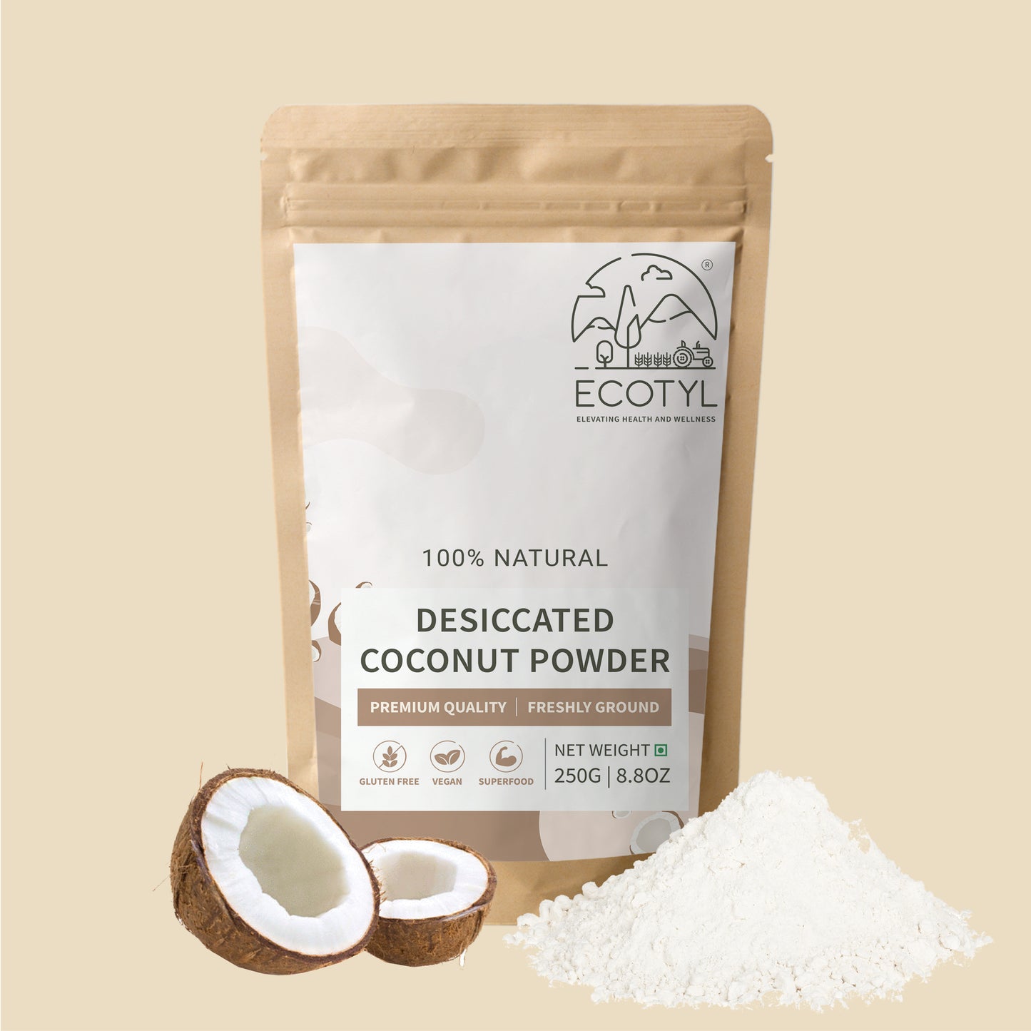 Desiccated Coconut Powder | Unsweetened | 250g