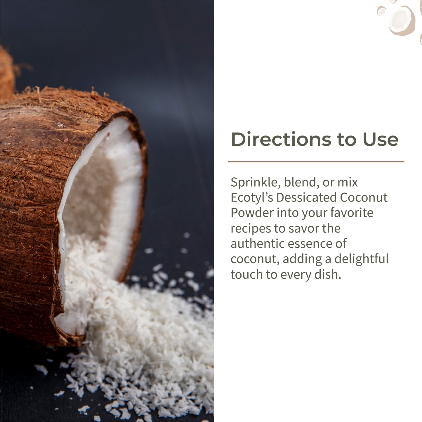 Desiccated Coconut Powder | Unsweetened | 250g