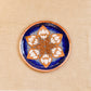 Copper Enamel Wall Plate "Brown Lotus in the Petal"