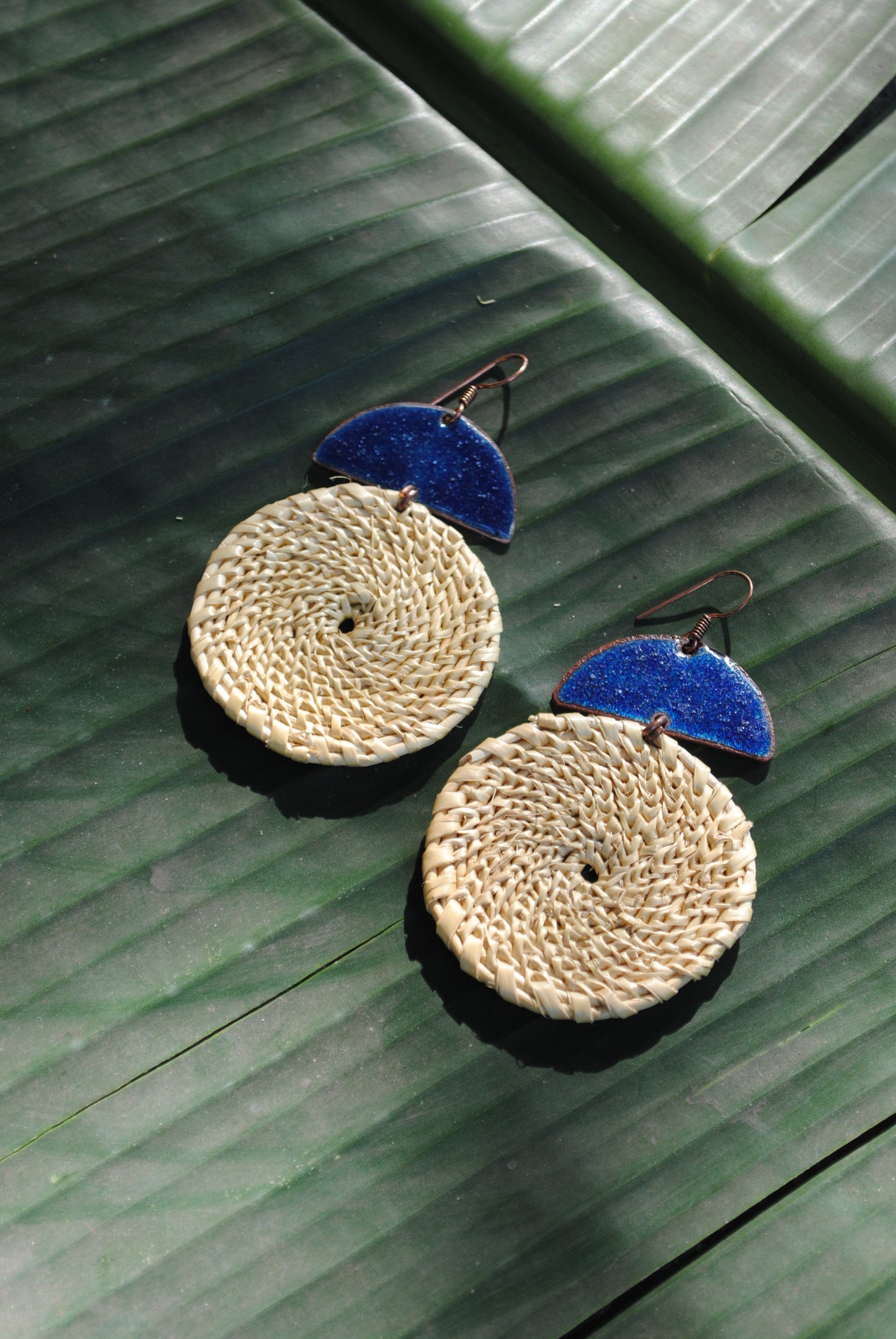 Chandrabindu Earrings (Blue)