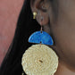 Chandrabindu Earrings (Blue)