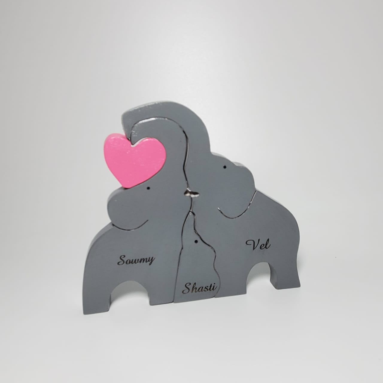 Elephant Family 1 Kid, Small Size (Grey)