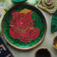 Ekadanta - Ganesha Wallplate (Green)