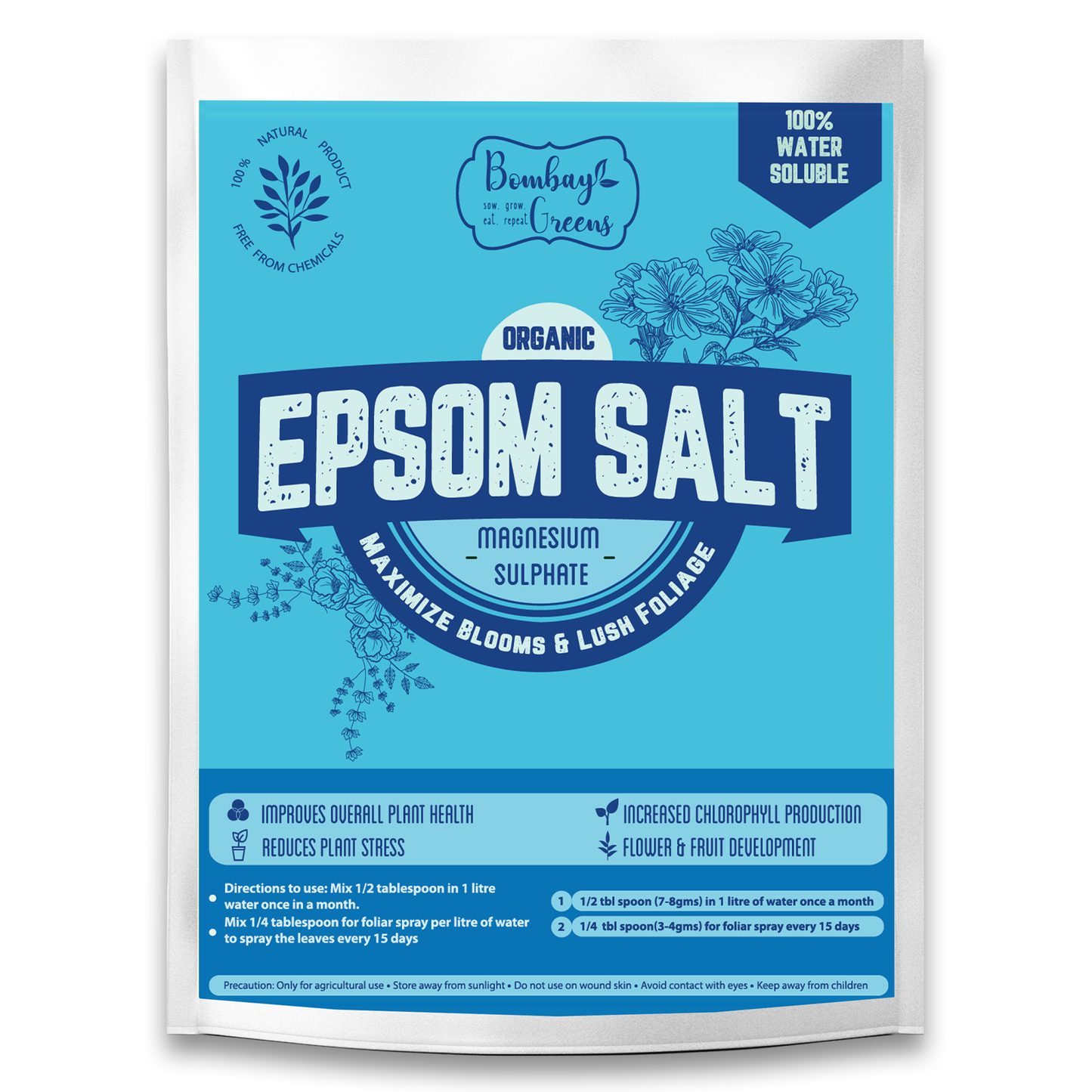 Epsom Salt - Magnesium Sulphate for Better Plant Growth - 400gms