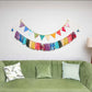 Party Streamer Combo - Rainbow Banner Bunting + Rainbow Fringe Streamer Garland (Pack of 2)