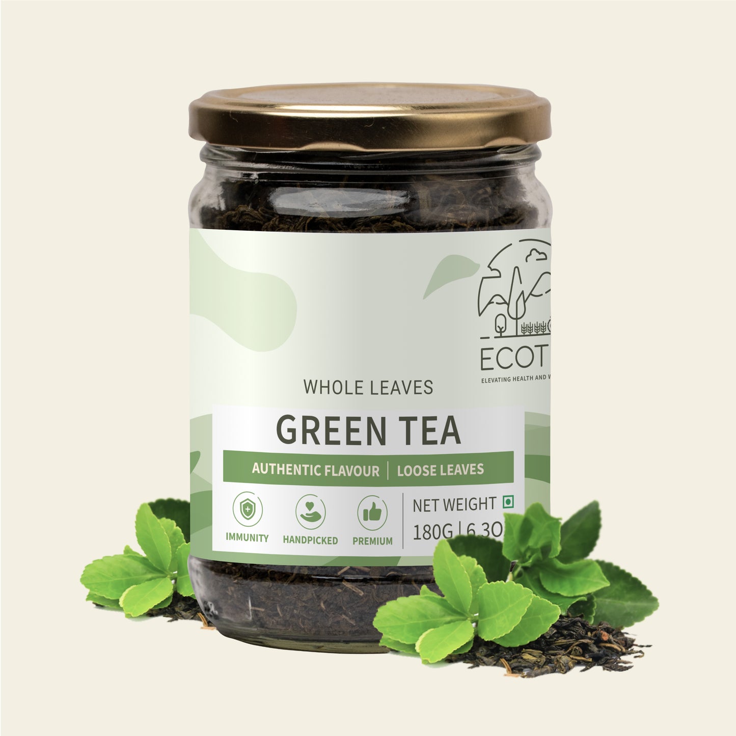 Green Tea Leaves From Darjeeling | Handpicked | 180g