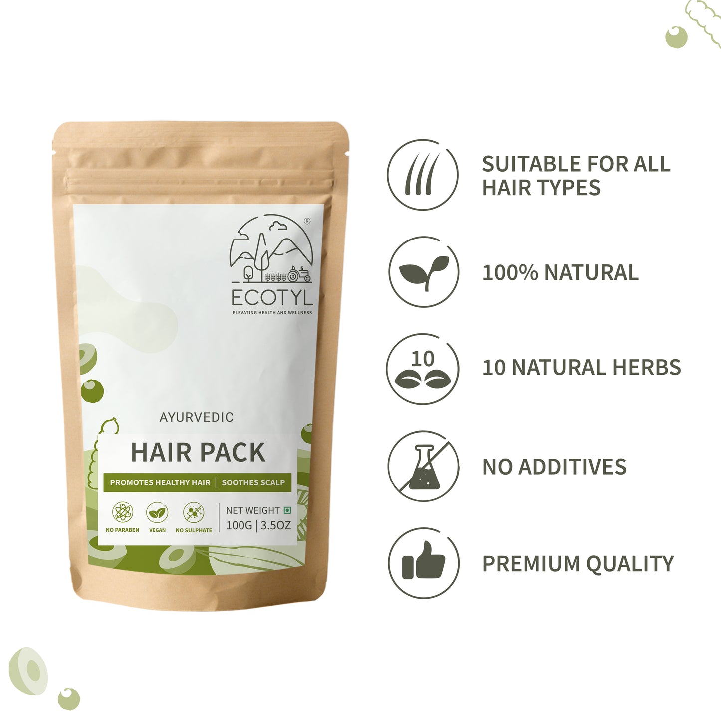 Ayurvedic Hair Pack | For Hair Conditioning & Strengthening | 100g