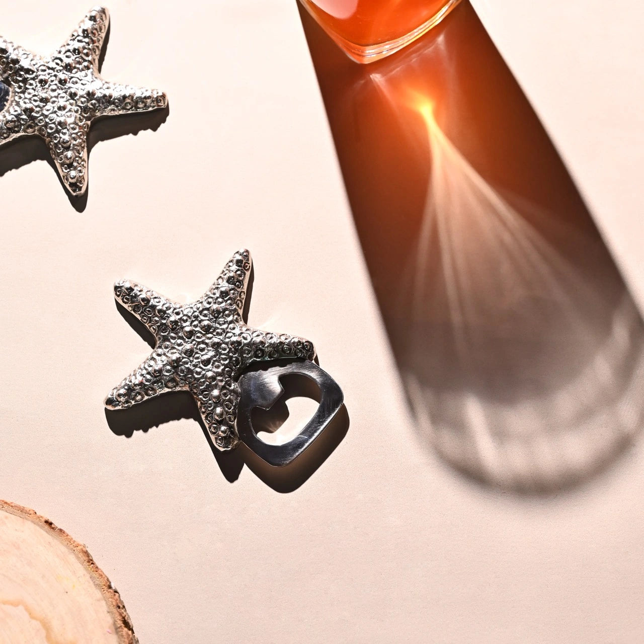 Meen (Starfish) Brass Bottle Opener | Made in Solid Brass | Bar Accessories