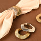 Gehna Napkin Rings | Brass Table Decor