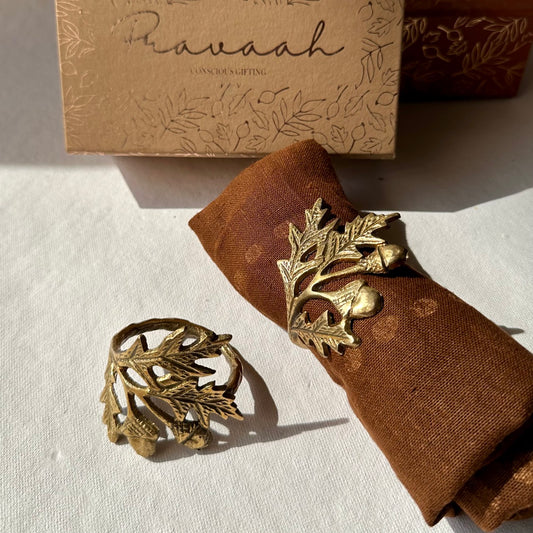 Phool Napkin Rings | Brass Table Decor | Handcrafted in Small Batches