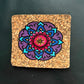 Hand Painted Cork Coasters - Multi Colour Design (Set Of 4)