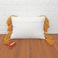Ivory & Mustard Yellow Tufted Boho Textured Cotton cushion cover