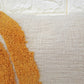 Ivory & Mustard Yellow Tufted Boho Textured Cotton cushion cover