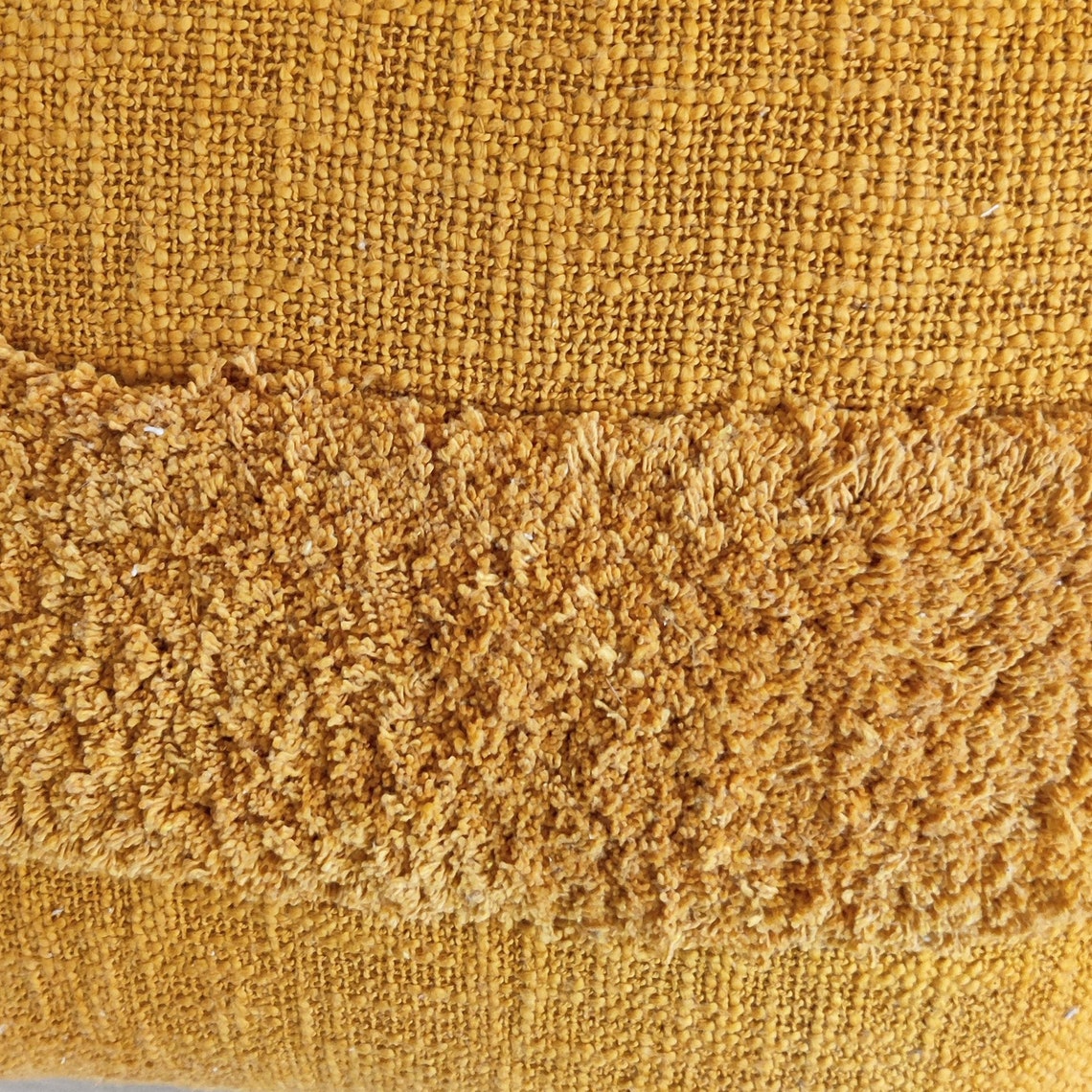 Mustard Yellow Cotton Boho Cushion Cover