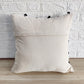 Black & White Natural Raw Cotton Hand Loom Woven Textured Fabric Cushion Cover