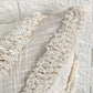 Ivory Handtufted Textured Cotton Cushion Cover