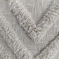 Ivory Handtufted Textured Cotton Cushion Cover