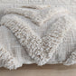 Ivory Handtufted Textured Cotton Cushion Cover