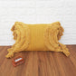 Mustard Yellow Tufted Boho Textured Cotton Cushion Cover