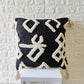 Black Boho Tufted Cotton Cushion Cover