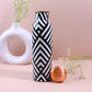 Monochrome Chevron Print Pure Copper Water Bottle