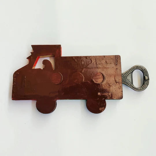 Lorry Bottle Opener- Green & Red