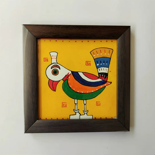 Folk Art Coaster - set of 2