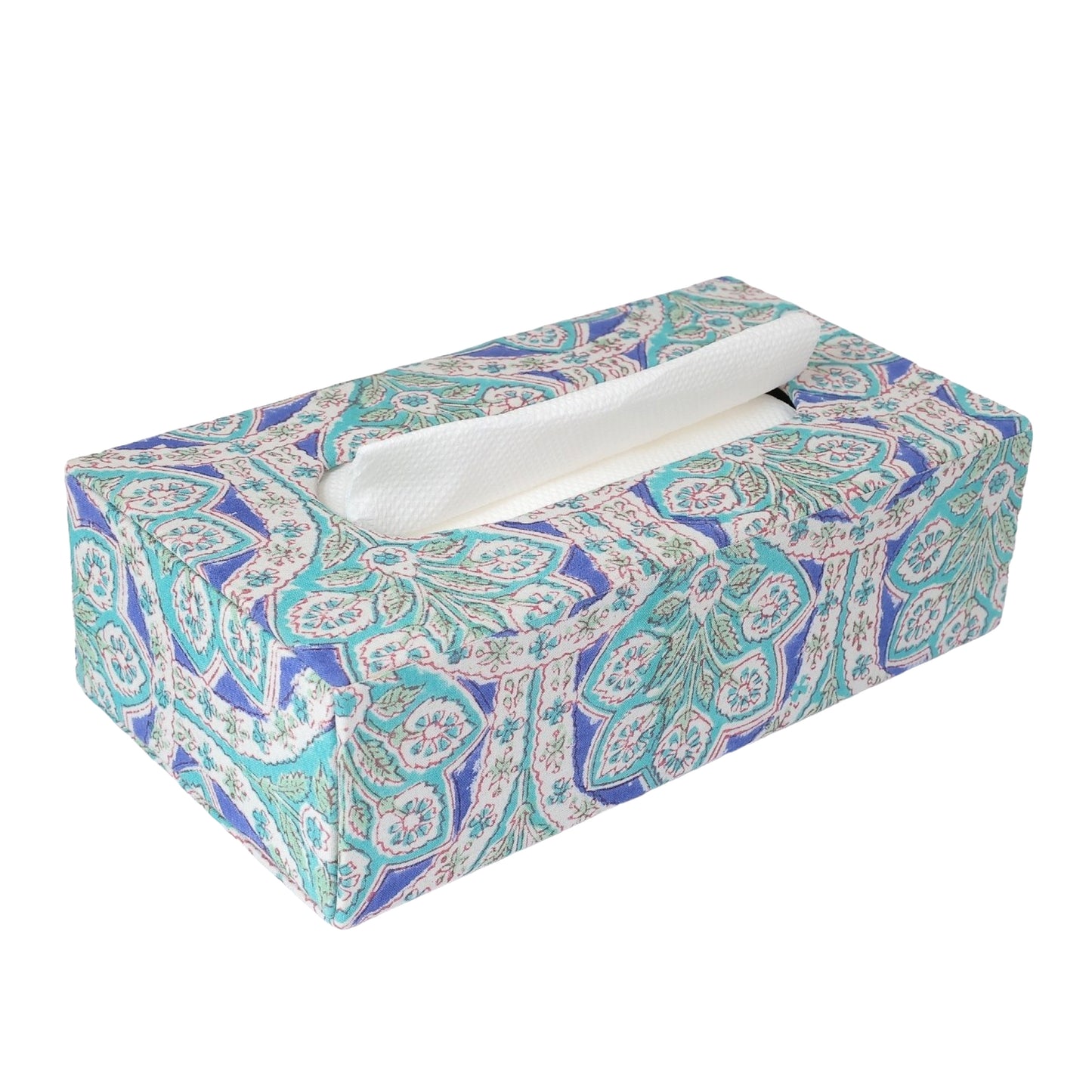 Floral Print Tissue Box