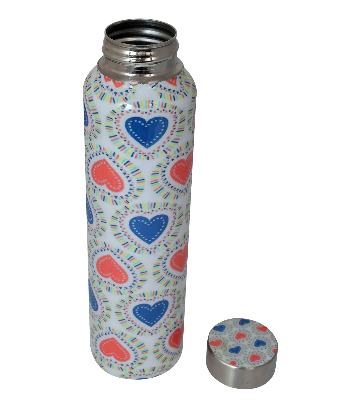 Heart Print Steel Bottle