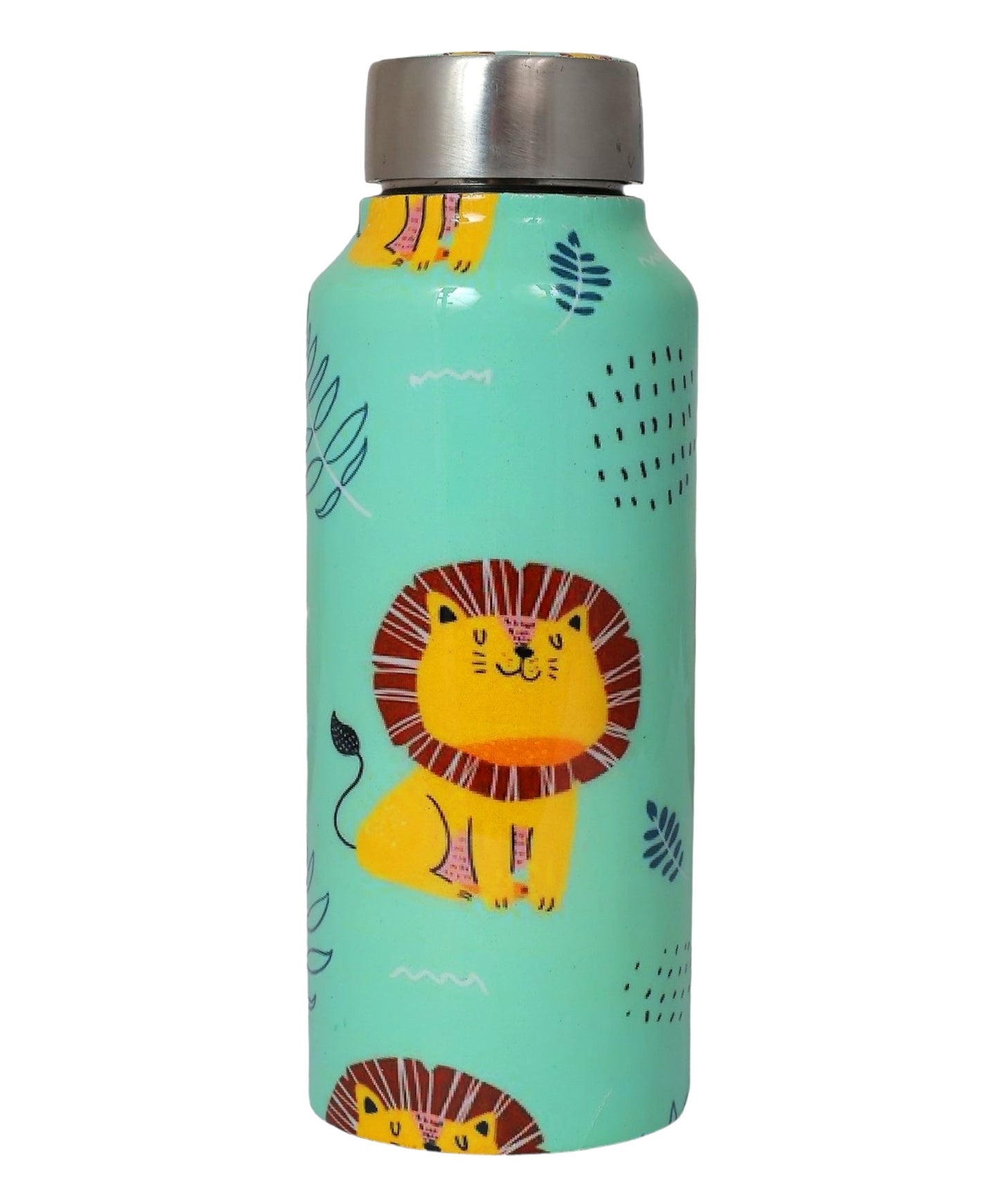 Lion Print Steel Bottle