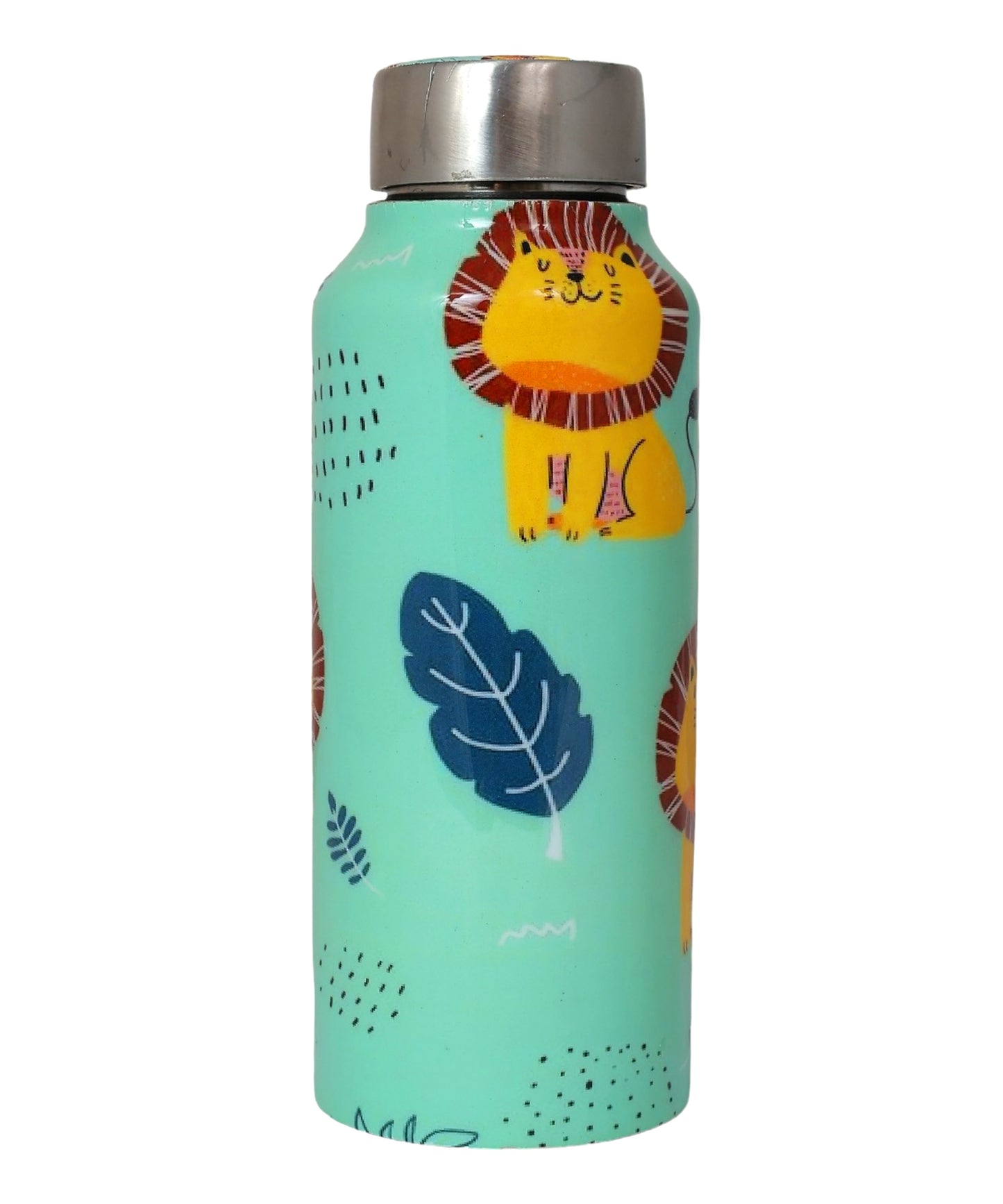 Lion Print Steel Bottle