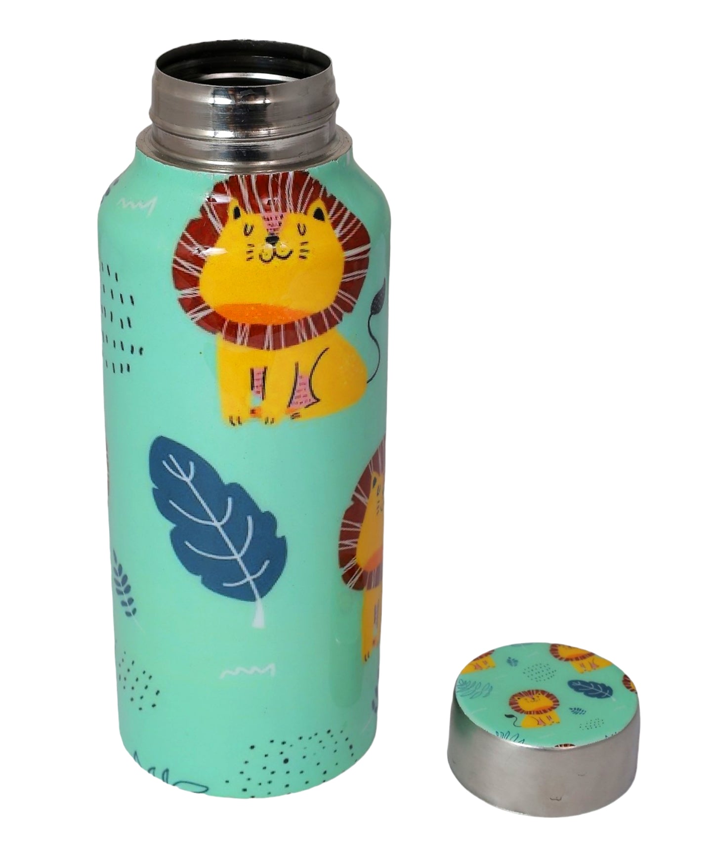 Lion Print Steel Bottle