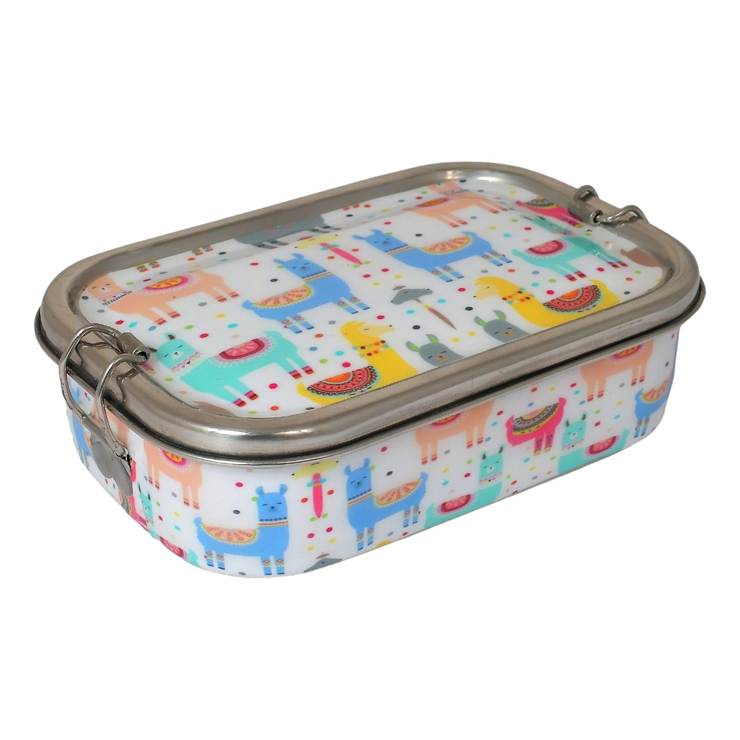 Llama Print Steel Tiffin