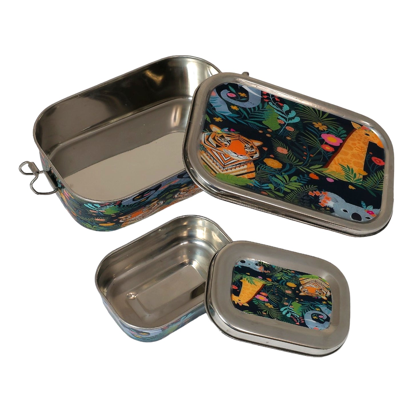 Jungle Theme Steel Tiffin