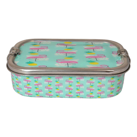 Flamingo  Print Steel Tiffin