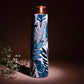 Serene Leaf Print Pure Copper Water Bottle