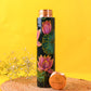 Midnight Lotus Print Pure Copper Water Bottle