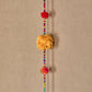 Upcycled Beaded Pom-Pom Festive Decoration String Hanging Party Prop