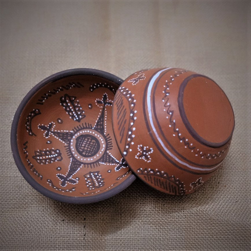 Kutch Painted Pottery Bowls (Set of 2)