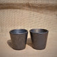 Longpi Black Pottery Tumblers Trapezium Small (Set of 6)