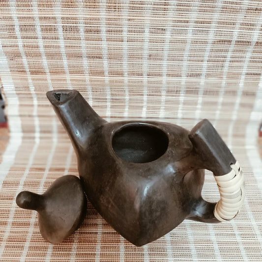 Longpi Black Pottery Small Triangular Tea Pot