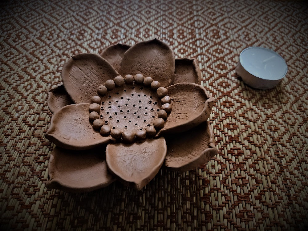 3-D Lotus Incense Stick Holder