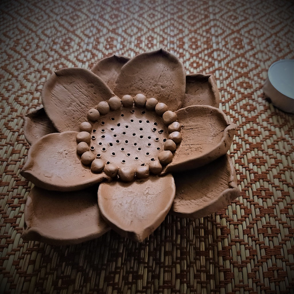 3-D Lotus Incense Stick Holder