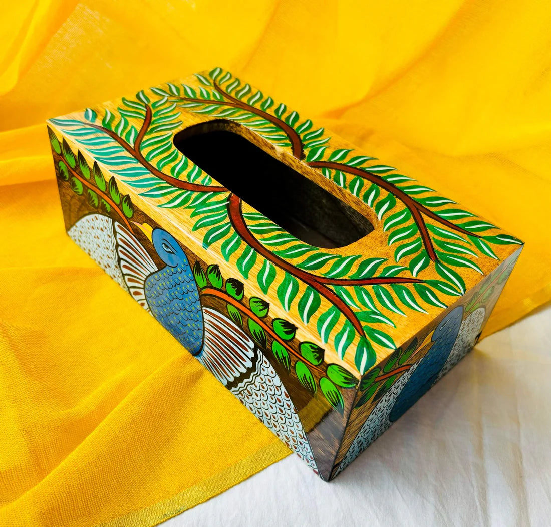 Maya Wooden Tissue Box