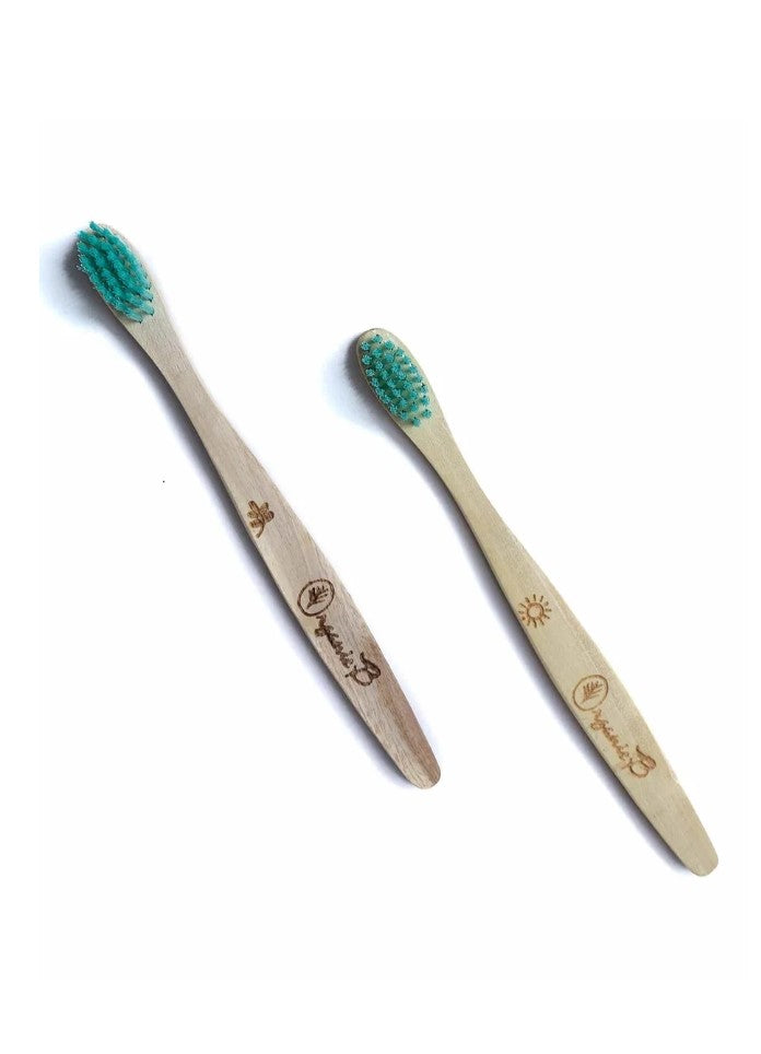 Organic B’s Neem Wood Organic Toothbrush for Kids Pack of 2